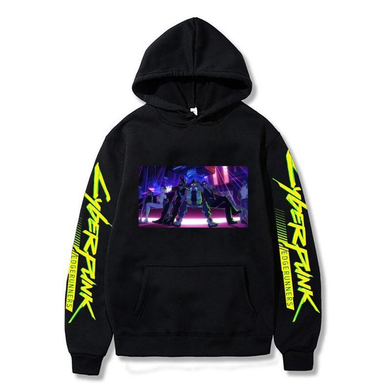Grenzüberschreitende Cyberpunk Cyberpunk Print Serie Herbst und Winter Herren Hoodies Erwachsene Lässiger Komfort Langarm Sweatshirts