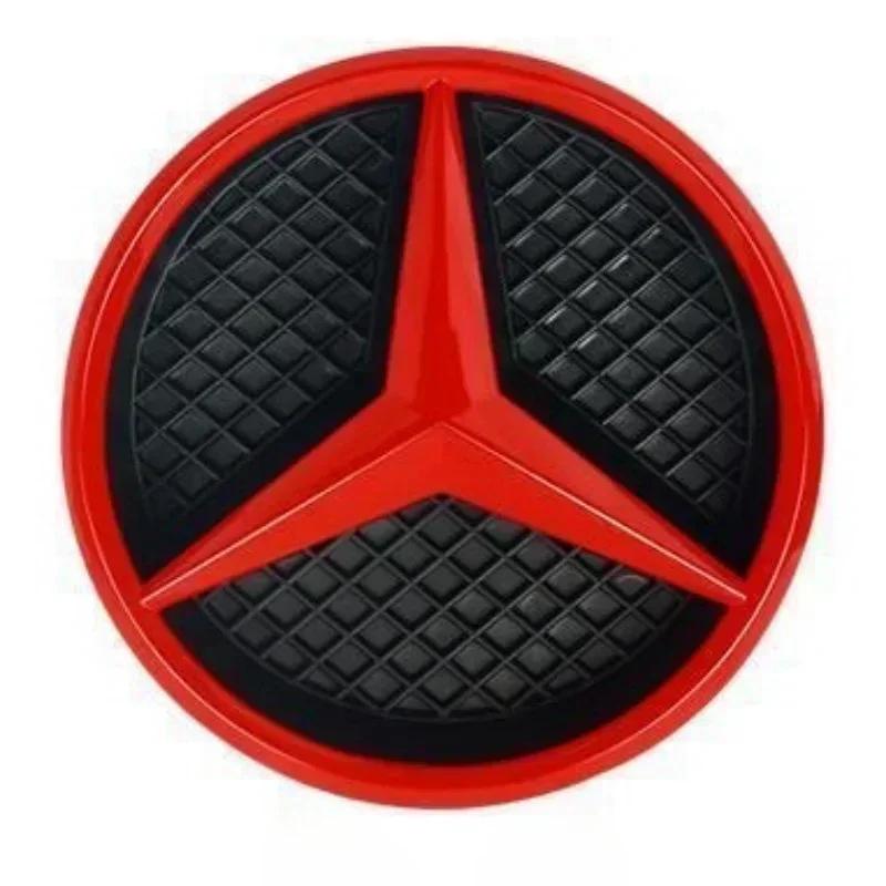 1X·3D ABS Car Front Grille Badge for Mercedes Benz W204 2006-2012 B/V class 2005-2010 Cover Star Logo Grid hollowed-out label QK7