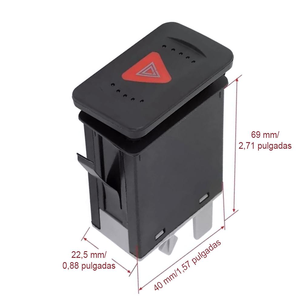 1J0953235J For Volkswagen Golf Jetta Bora Mk4 1999-2006 Emergency Hazard Warning Light Flash Switch Button Knob Car Accessories