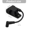 Outboard Ignition Coil 827509T7 for 1996-2007 30-300 Horsepower Applications, with Integrated Lead, Angled Boot and Two Hole Base for Installation