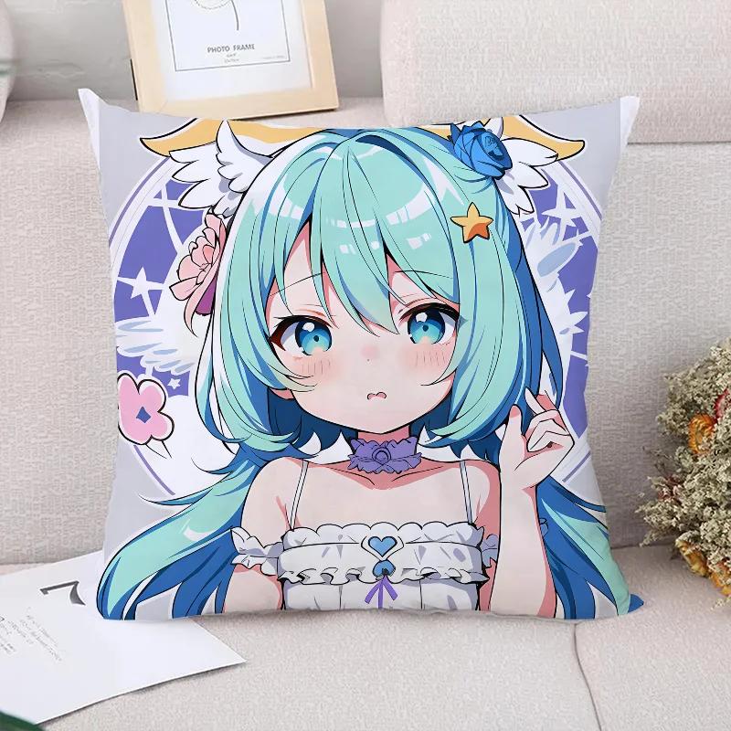Pillow Cases Decorative Pillows Covers Anime Girl Pillowcase  Pillowcases  Cushion Cover  Fall Decor Sofa Pilow
