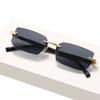 Retro Korean Myopia Sunglasses Seaside Frameless Eyeglasse Anti UV Shades Near Sight Diopters 0 To -4.0