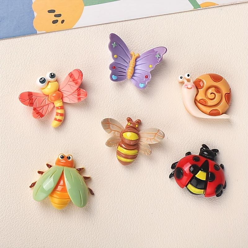 6 buc Magneți de Frigider cu Insecte, Magneți de Frigider Drăguți, Potriviți pentru Frigiderul de Acasă, Dulapuri și Mașini de Spălat Vase, Decorațiuni de Frigider