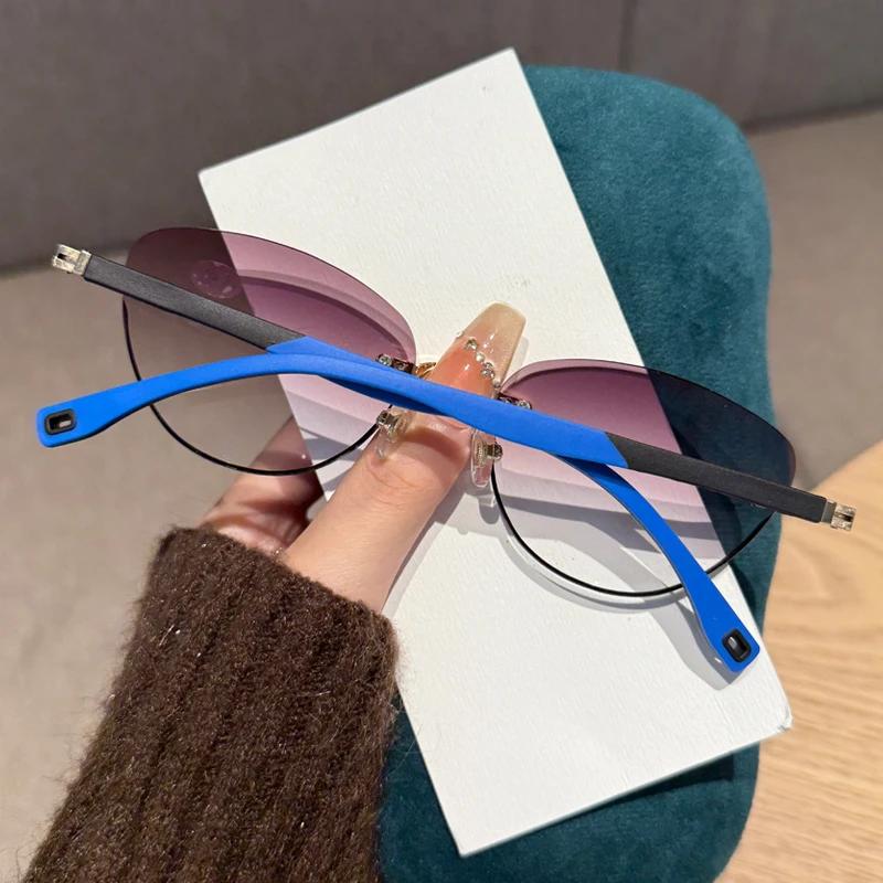 Ladies' Cat Eye Reading Glasses Female and Maler High Definition Blue Light Blocking Presbyopia Eyeglasses Diopter 0 To +4.0