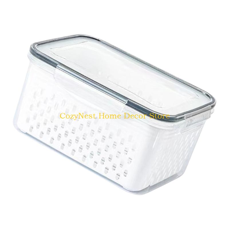 92MF Convenient Refrigerator Storage Box Ventilation Design For Vegetables Snacks