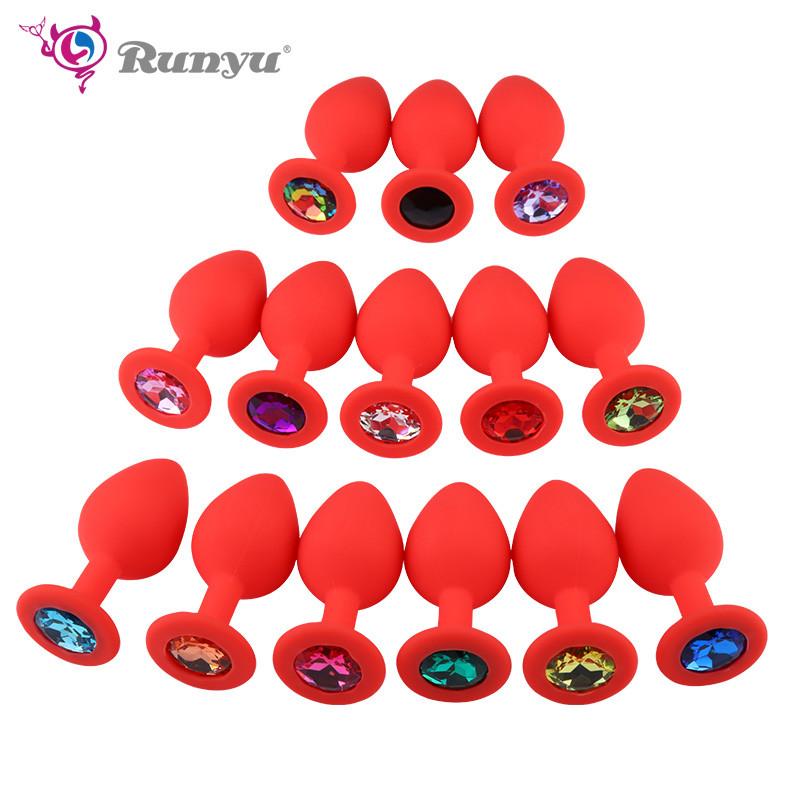 Silicone Butt Plug Anal Plug S M L Size for Beginner Adult Toys for Men Women Anal Trainer for Couples Gay