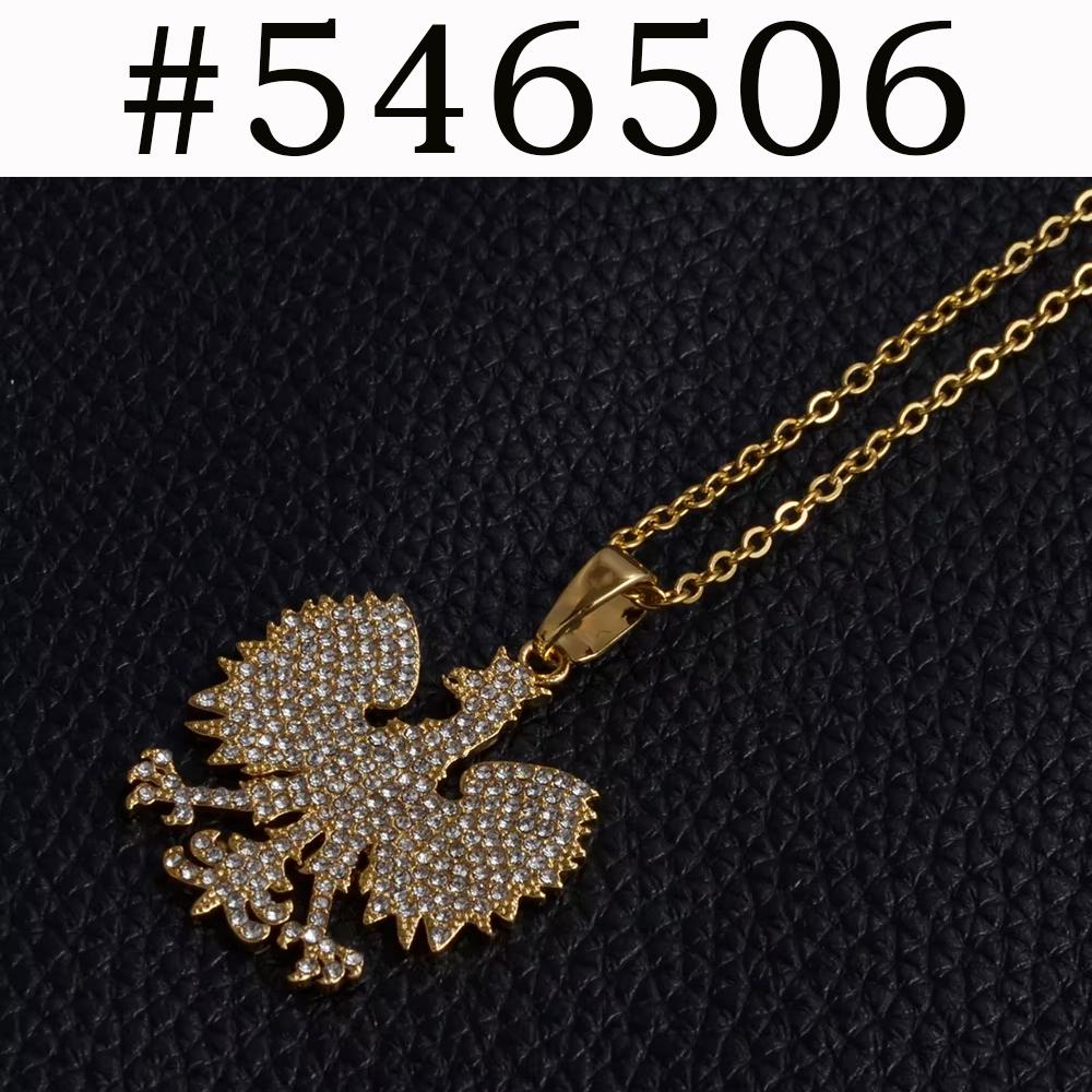 

Anniyo Poland Symbol Eagle Pendant Necklaces for Women Men,Polska Poles Jewelry #252706 45cm or 17.7 Inches