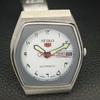 GENUINE VINTAGE SEIKO 5 AUTOMATIC 6119C JAPAN MENS WHITE DIAL WATCH A702463-5 R124-a702463