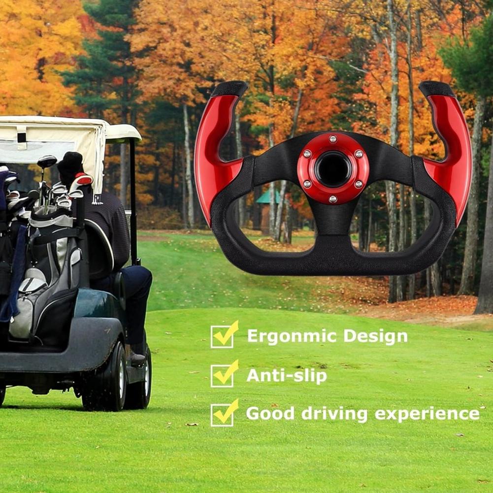 1Pcs Sport Racing 13 polegadas 330mm Volante de deriva plana D-Type PU Universal PCD = 70mm para direção rápida e furiosa