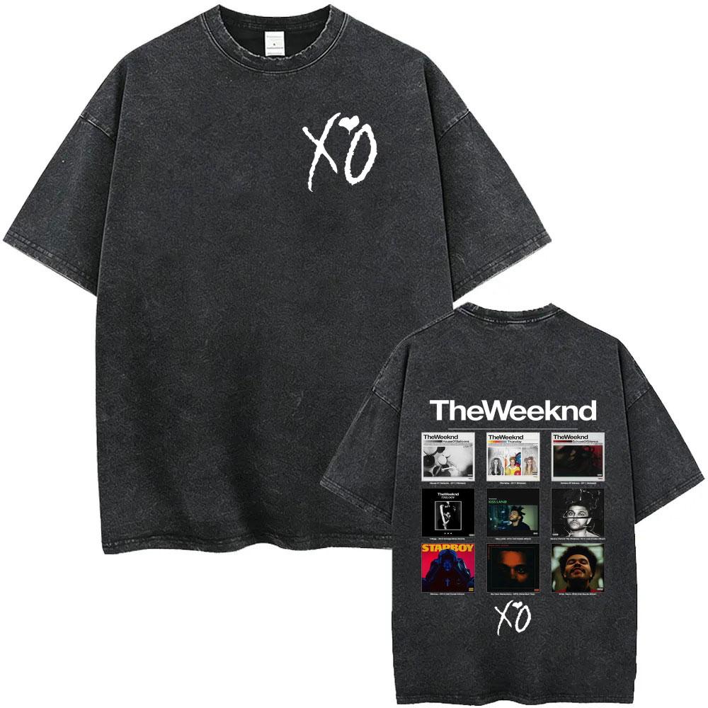Hot Sale The Weeknd Vintage Graphic T Shirts Harajuku Music YK Short Sleeve Tshirt Unisex Gothic Casual Crewneck Tshirts