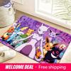Pokemon Mewtwo and Psychic Ghost Type Print Non-Slip Doormat Soft Floor Mat