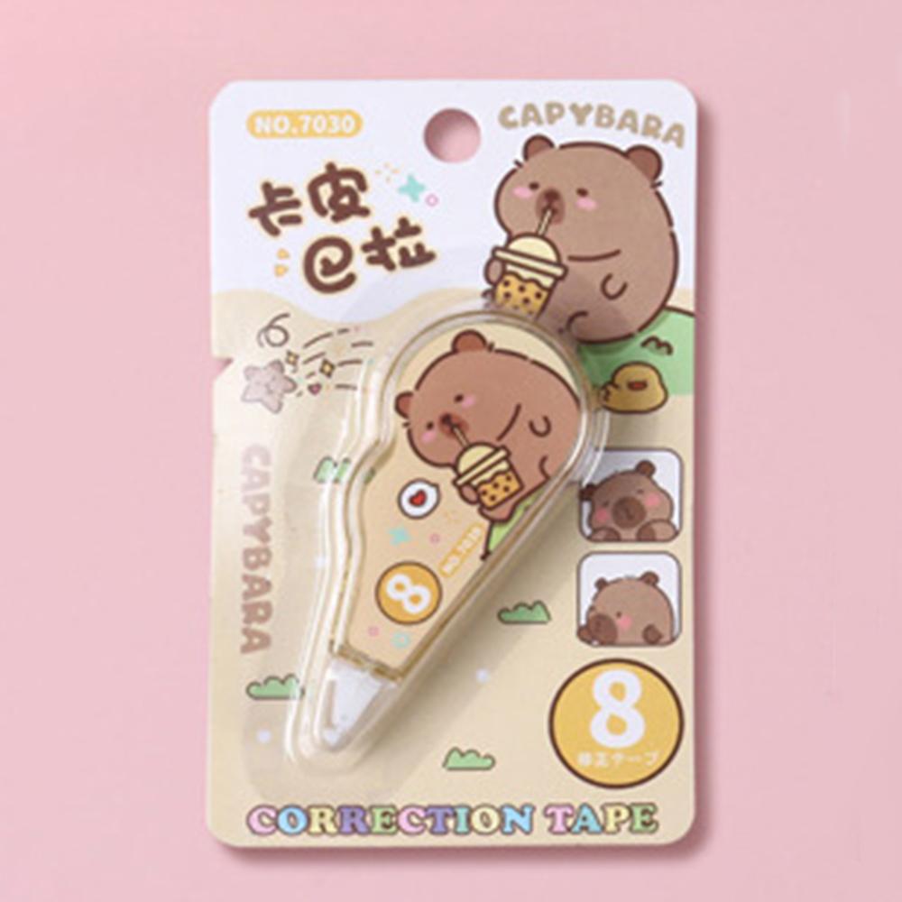 1 bucată Mini desene animate Capybara bandă corectoare de mare capacitate instrumente școală birou corector papetărie dulci consumabile