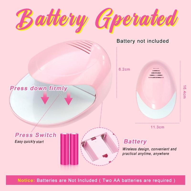 Portable Nail Fan Dryer Battery Powered Nail Art Accessories Nail Drying Machine For Quick And Convenient Nail Care
