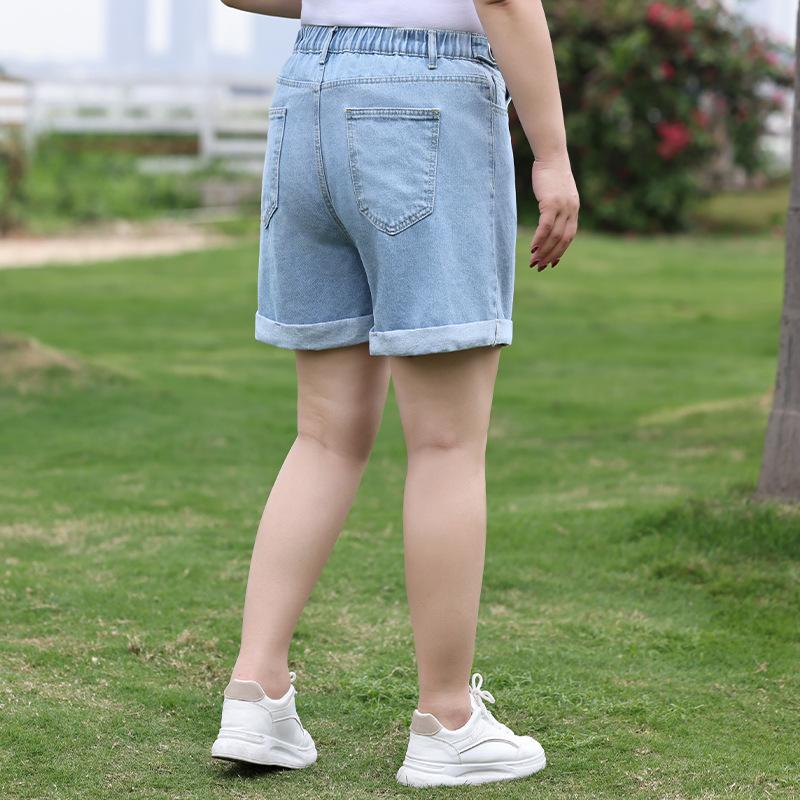 Summer Plus-size Women's Casual Shorts Loose-fitting Wide-leg Slimming Jeans