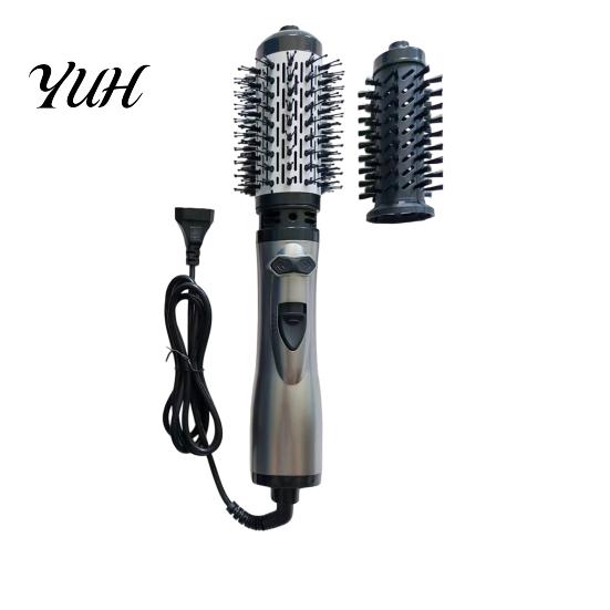 Asciugacapelli Portatile per Viaggio 3-in-1 Spazzola ad Aria Calda Rotante, E Spazzola Styling Impostazioni Fredde, Styler Lisciante Arricciante Anti Scottatura