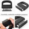 Ultra Sharp 48 Needle Meat Tenderizer Stainless Steel Tool for Beef Pork Turkey Fish Tenderizing Kitchen Cooking Accessories