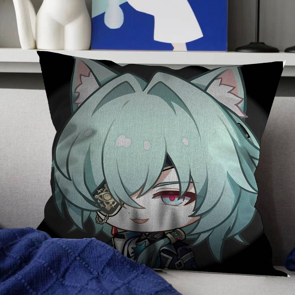 Honkai Star Rail Anaxa pillow cover sofa cushion cover home room decoration children gift