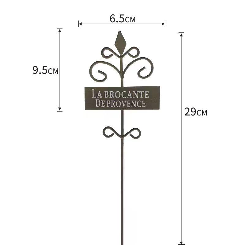 

Trending Retro Distressed Iron Flower Label, Garden Metal Sign Stake for Violets & Planter Decor