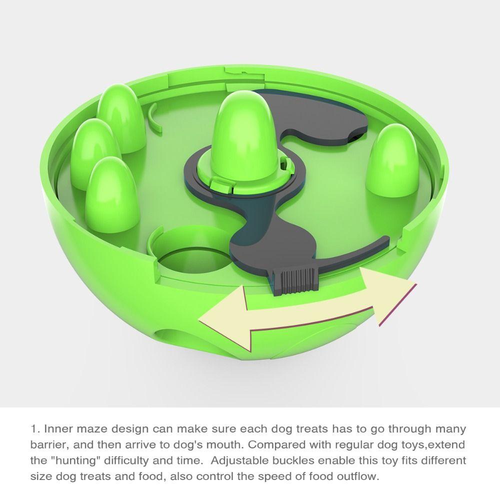 Brain Game Dog Interactive Treat Toy Food Maze Feeder Dog Toys Puppy Swing Leak Feeder  Cats