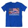 Usa Swimming Tshirt Elegant Sports Tee Sporting Hobby Shirt