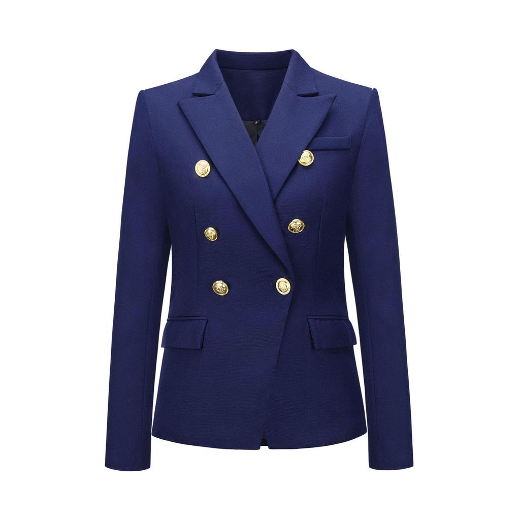 Herbst Damenmode Kurzer zweireihiger Anzugjacke