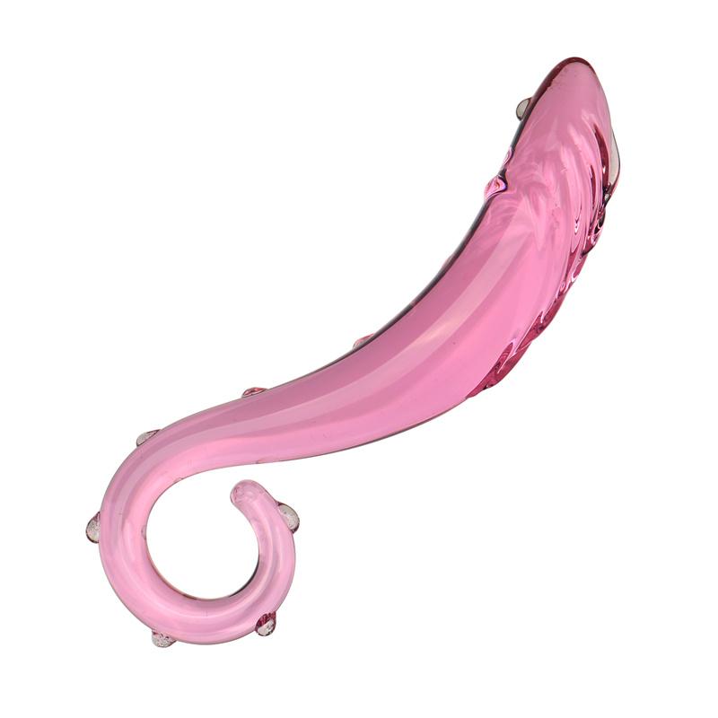VaHppy Atypical  Seahorse Transparent/Pink Glass Dildos Penis  Masturbators for Women Gay Sex Toys  Anal Plugs Adult Products