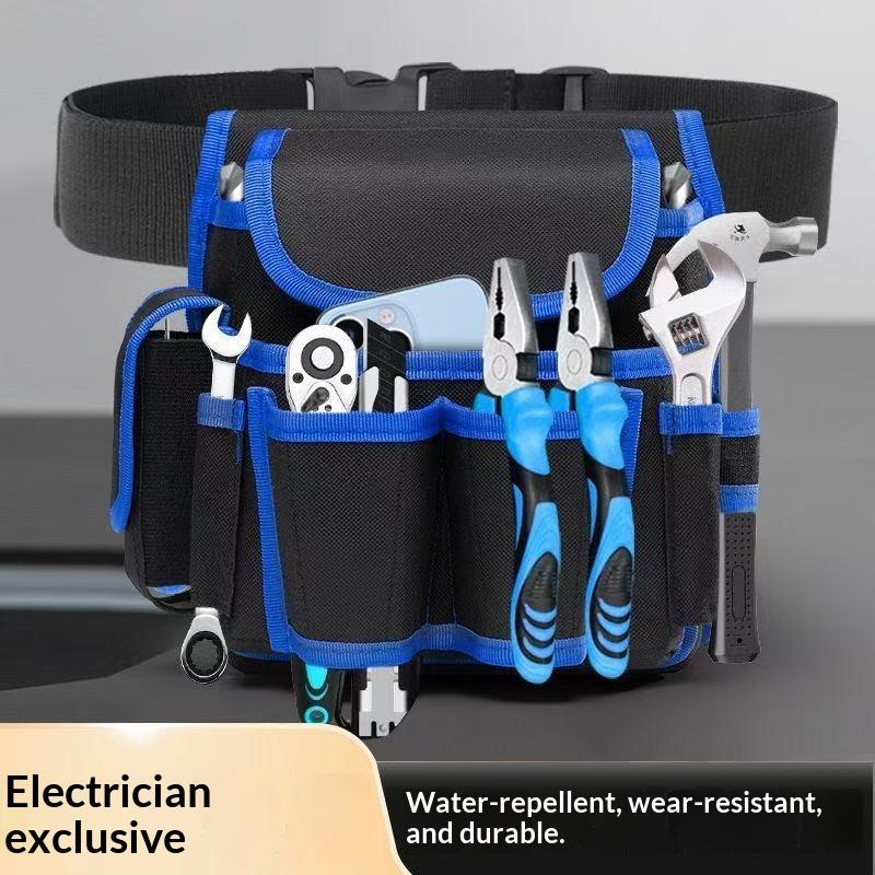 1 Stück Bohrer-Aufbewahrungstasche Einfache Werkzeugtasche zum Umhängen mit Gürtel Multifunktionale Tasche Hüfttasche für Elektriker Reparatur