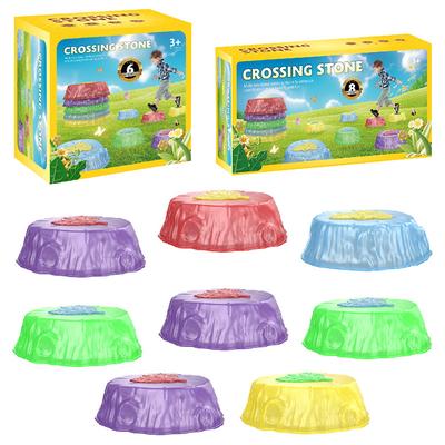 Children'S Lighting Crossing River Stone Sensory Integration Training Balance Stepping Bridge Stone Indoor Outdoor Sports Toys