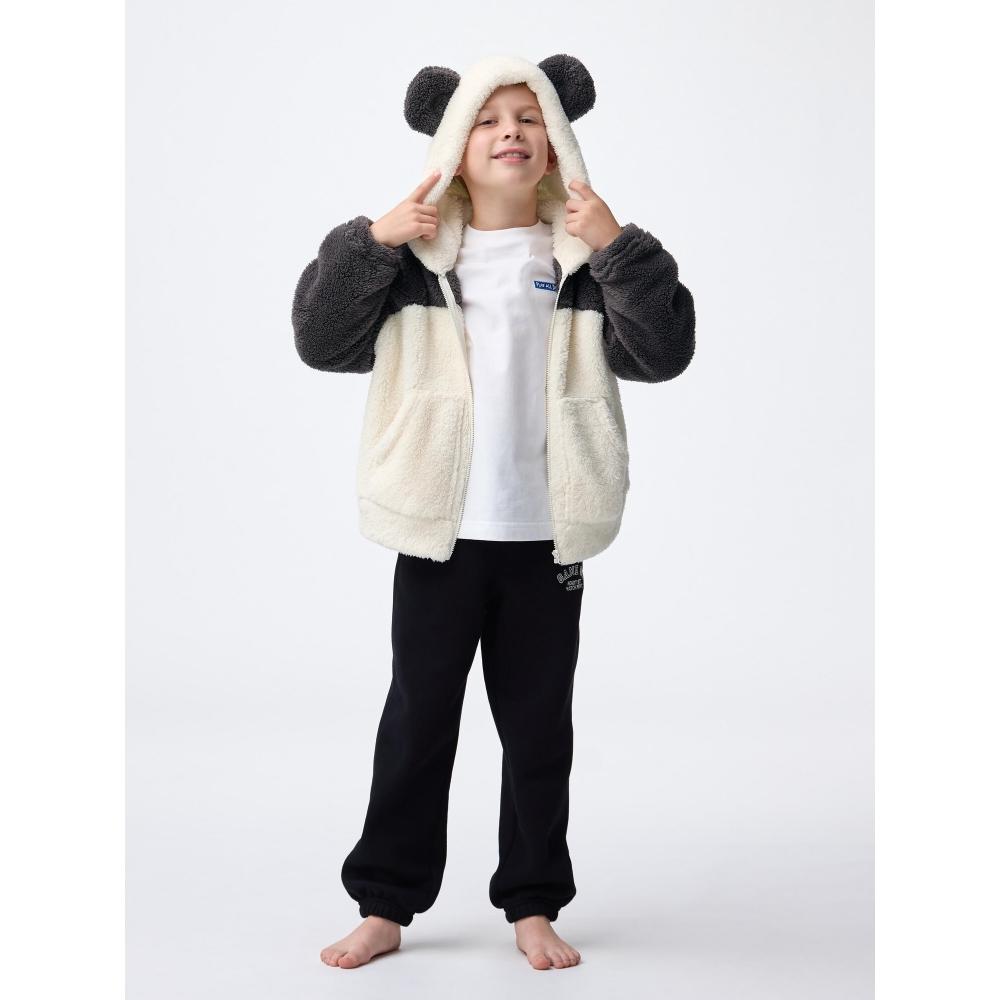 GU by Uniqlo Kinder Marshmallow Feel Full Zip Hoodie Panda