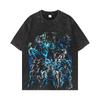 Dragon Ball Z Beerus Purple Energy Blast Printed Tshirt Mens and Womens Washed Tshirt High Quality Vintage Cotton Tshirt