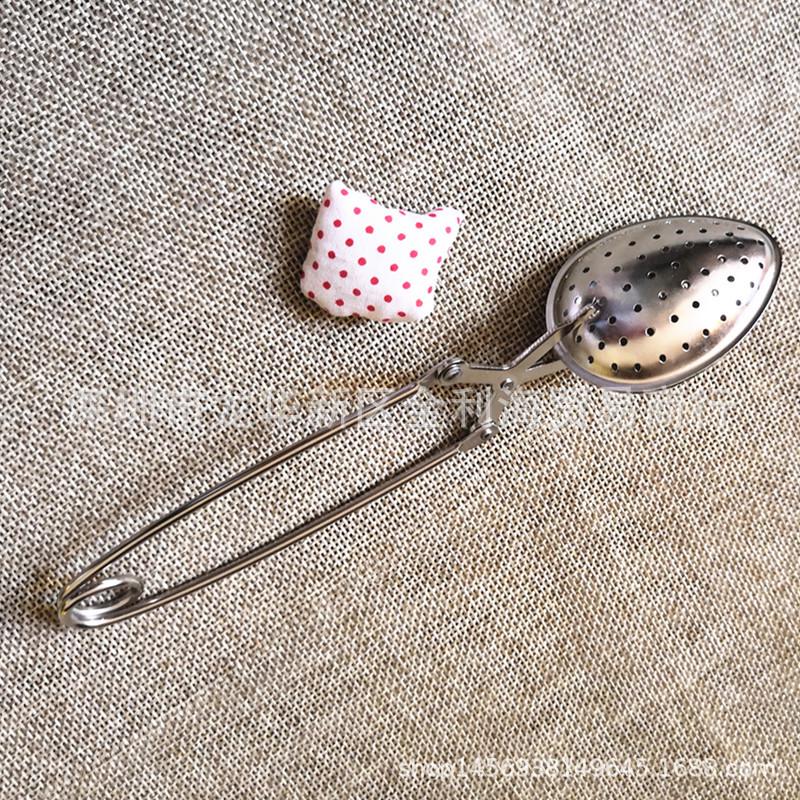 

Stainless Steel Oval Tea Infuser with Wire Handle - Kitchen Tea Brewing Accessory. серебряный