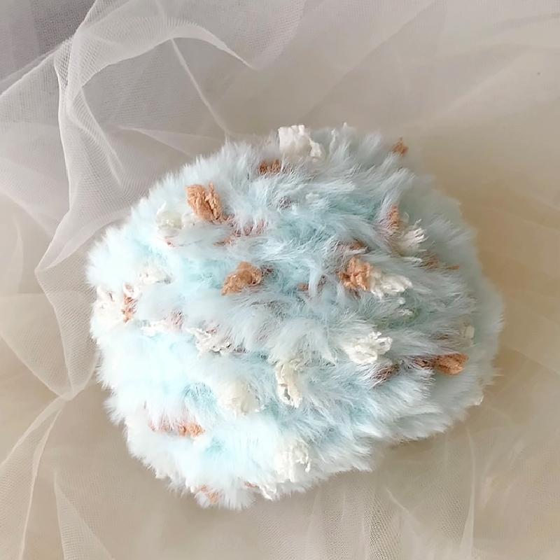 

50 г Вязание Зима Искусственный мех Изысканный DIY Ткачество Ручная смешанная Ручная работа Крючком Материалы для рукоделия Тканый шарф Многоцветный