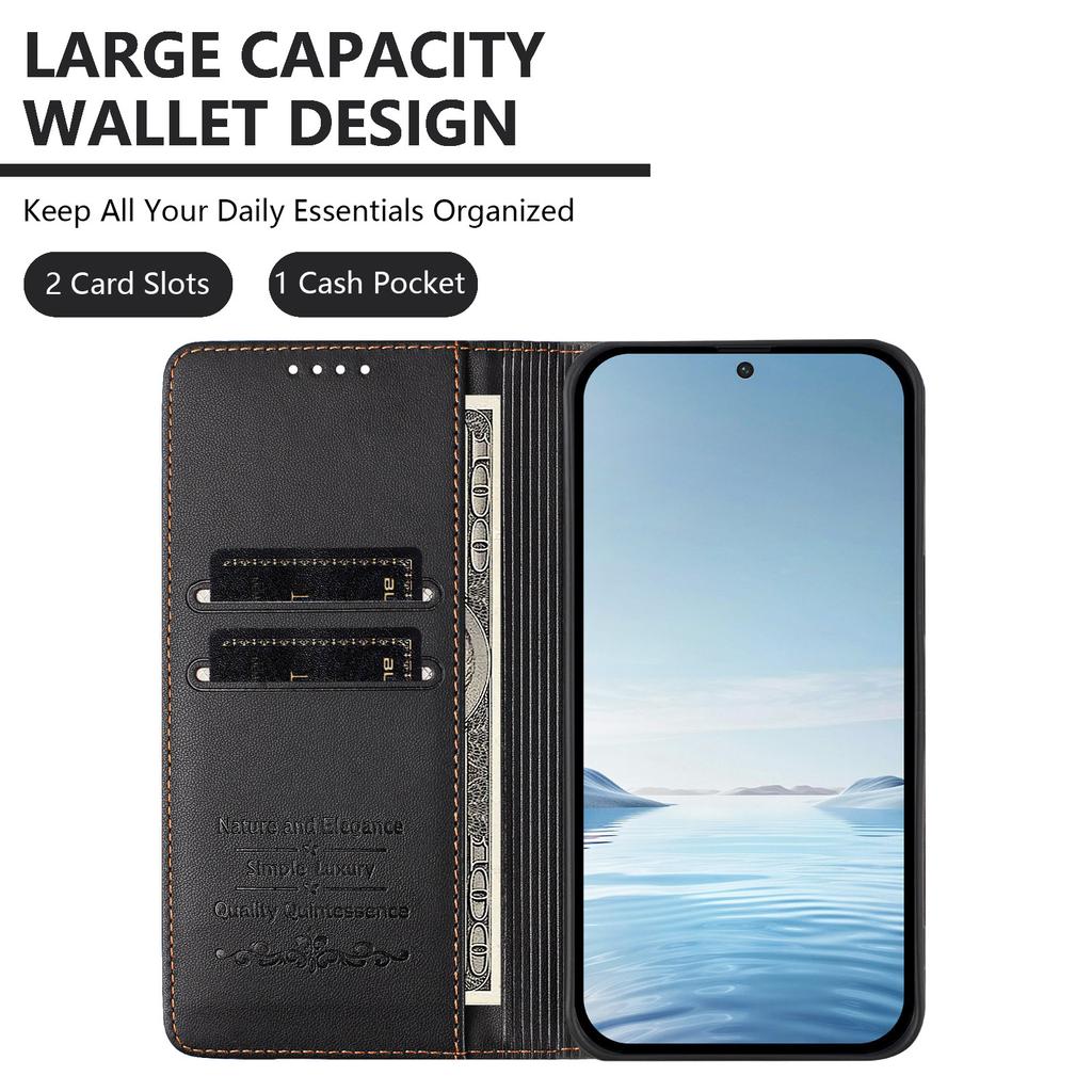 For Xiaomi 17 Ultra 5G Case RFID Blocking Wallet Stand Imprinted Cat Pattern Leather Phone Cover