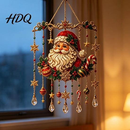 Modern Wind Chimes for Office Holiday Sun Catcher Chime Acrylic Festive Hanging Decor Christmas Elegant Halloween Day of The Dead Glowing