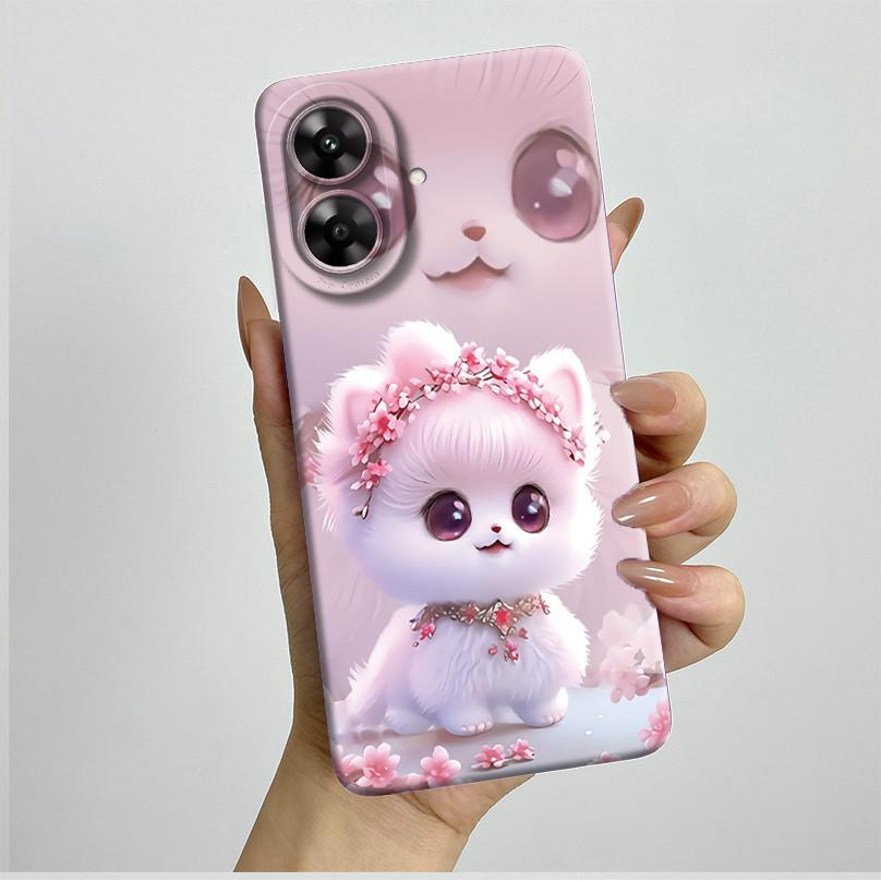 For Realme Note 60 Case Pretty Flower Camera Protector Phone Cover For Realme Note 60 60x Soft Shockproof Case Funda Note60 Etui