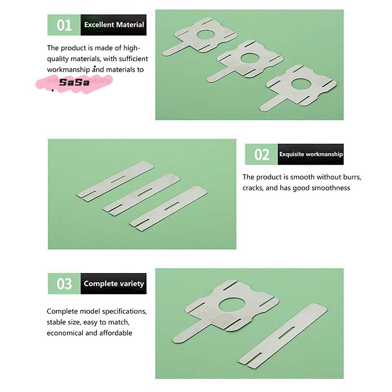 30Pcs 18650 Lithium Battery Nickel Sheets for Spot Welding Machine Polygonal Connection Sheets for Battery Pack