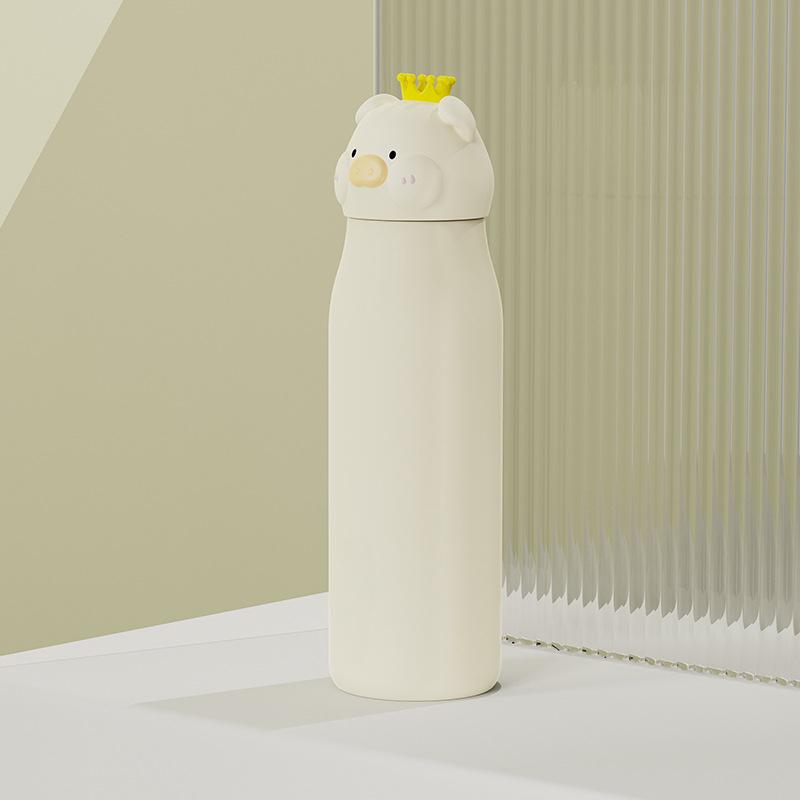 Vacuum Flask Female High-value Cute Pot-bellied Children's and Students' Water Cups Are Small and Portable.
