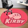 1pc Kirby Character Office Round Area Rug, Indoor Mat Suitable For Office,Bedroom Living Room Home Decor, Room Deco a0926082