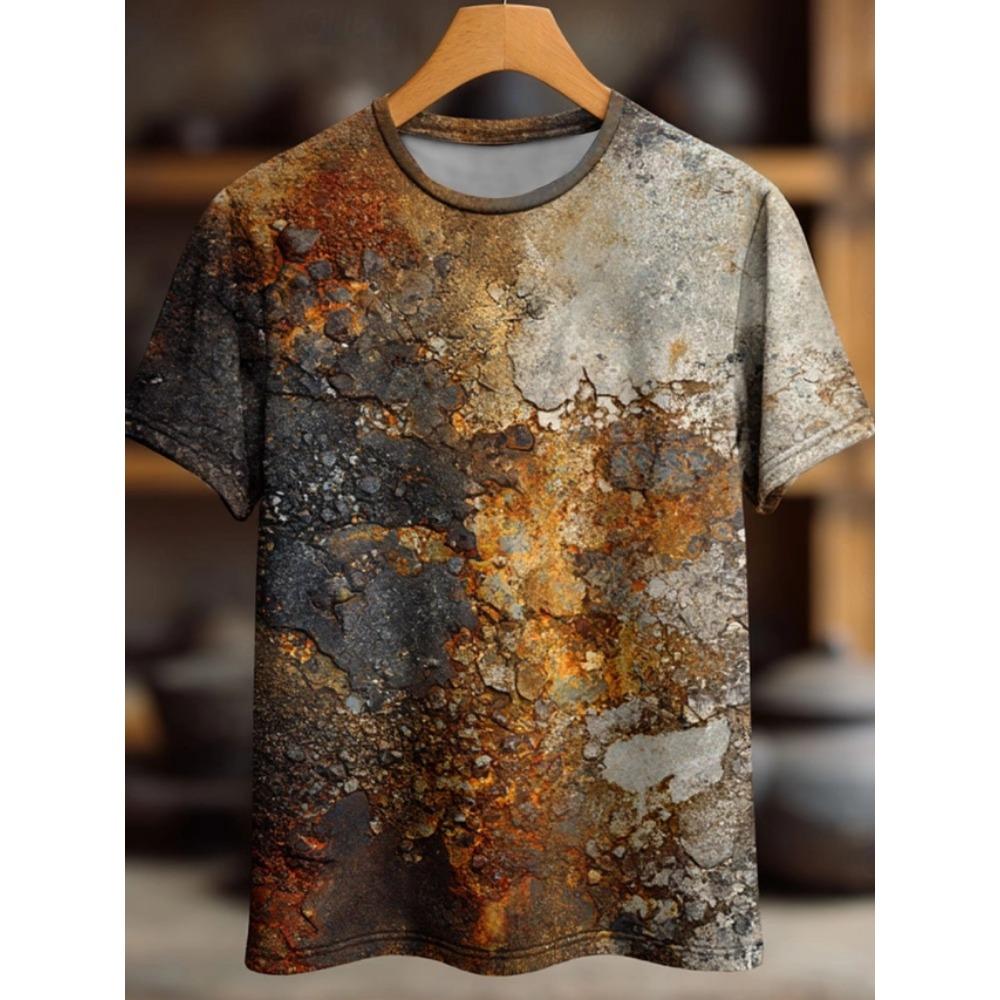Summer Rust Graphic Men's T-Shirts 3D Print Women Short Sleeve T Shirt Plus Size Tees Harajuku Y2k Tops Men Clothing