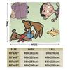 Mr Beans  Flannel Blankets Winter  Soft Durable Bedding Throws for Kids Adult Couch Bed Novelty Bedspread Sofa Bed Cover