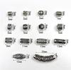 20Pcs/Lot Tibetan Silver Carved Tube Spacer Beads Charms Metal Hollow Big Hole Beads For DIY Bracelet Jewelry Making Accessories