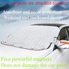 1PC Car Snow Shield Front Windshield Antifrost Antifreeze Car Clothing Windshield Car Cover Sun Shield Magnet Suction Snow Cover Front Shield