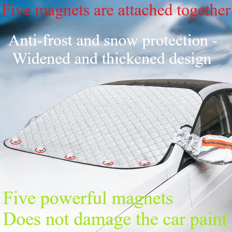 1PC car snow shield front windshield antifrost antifreeze car clothing windshield car cover sun shield magnet suction snow cover front shield