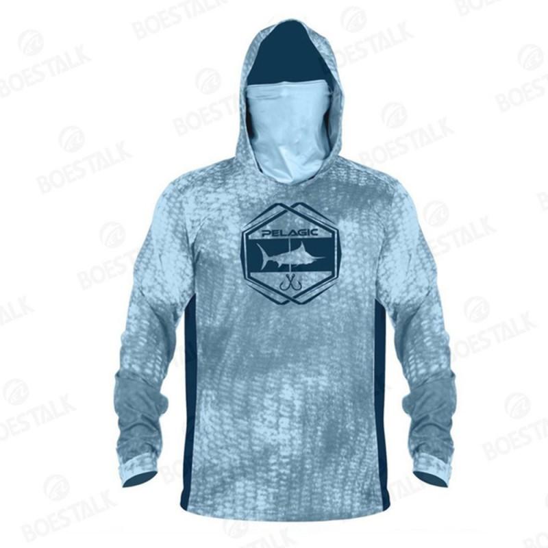 Quick-Dry Fishing Shirt With UPF 50 Sun Protection Dust-Resistant Face Cover Outdoor Angling Cycling Activities