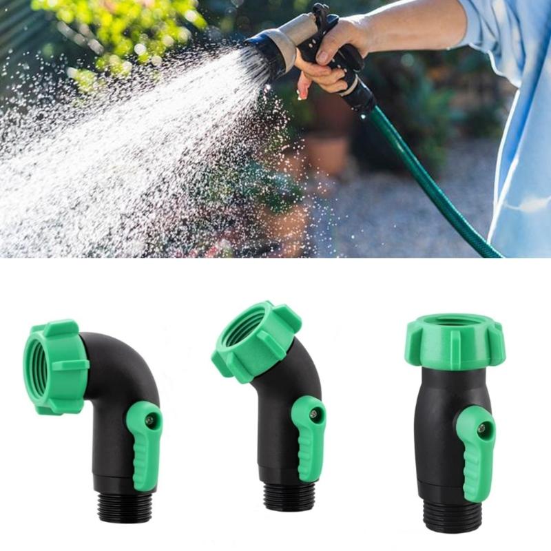 Leak Resistant Ergonomic Garden Hose Shut Off Valves Corrosion Proof Plastic Adapter 2pcs for Campers Ships Outdoor Use