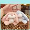 Adorable Plush Bunny Keychain Cute Stuffed Animal Backpack Charm Gift Toy