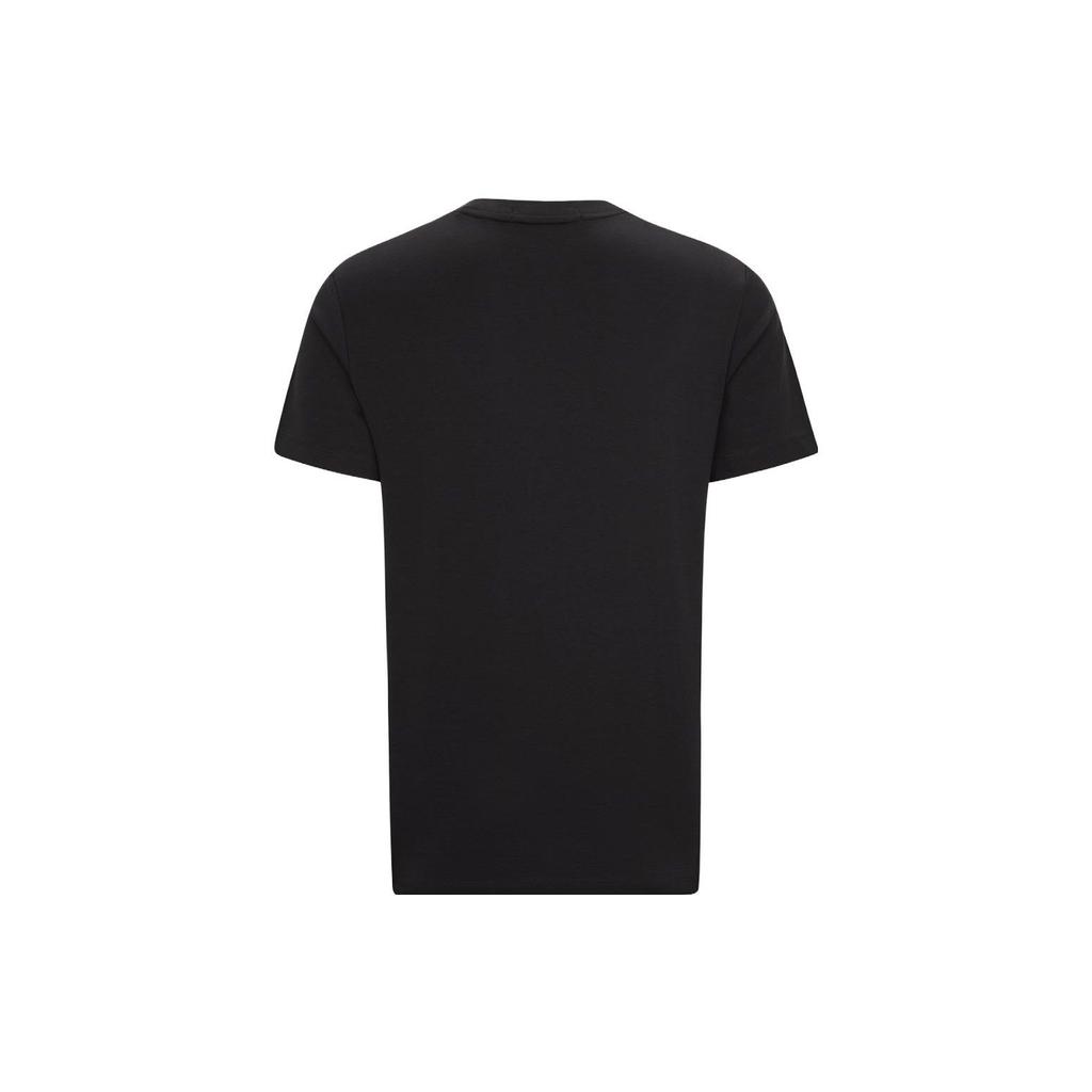 Calvin Klein Letter Print Solid Breathable Short Sleeve T-Shirt Men Tops Black J322761-BEH