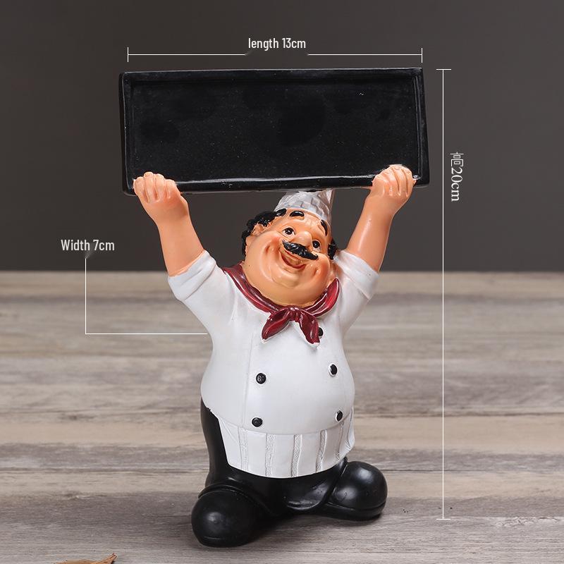 

American Country Chef Ornament: Western Restaurant, Hotel, Wine Cabinet & Coffee Shop Decoration