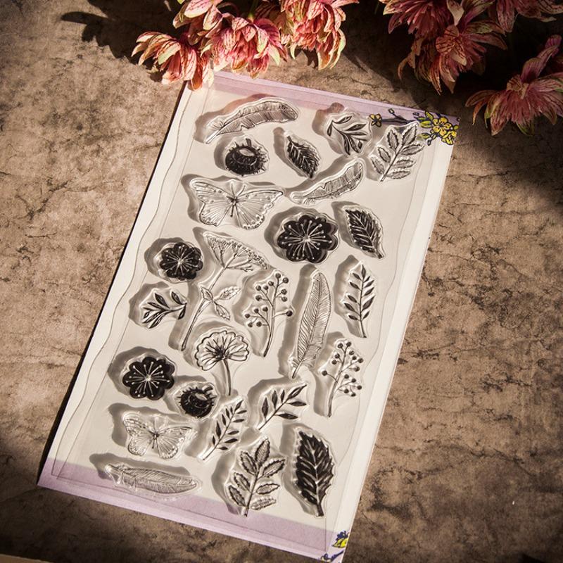 DIY Writing Lace Lines Clear Stamps for Card Making Decoration Scrapbooking Rubber Seal Stamps for Photo Card Album Crafting