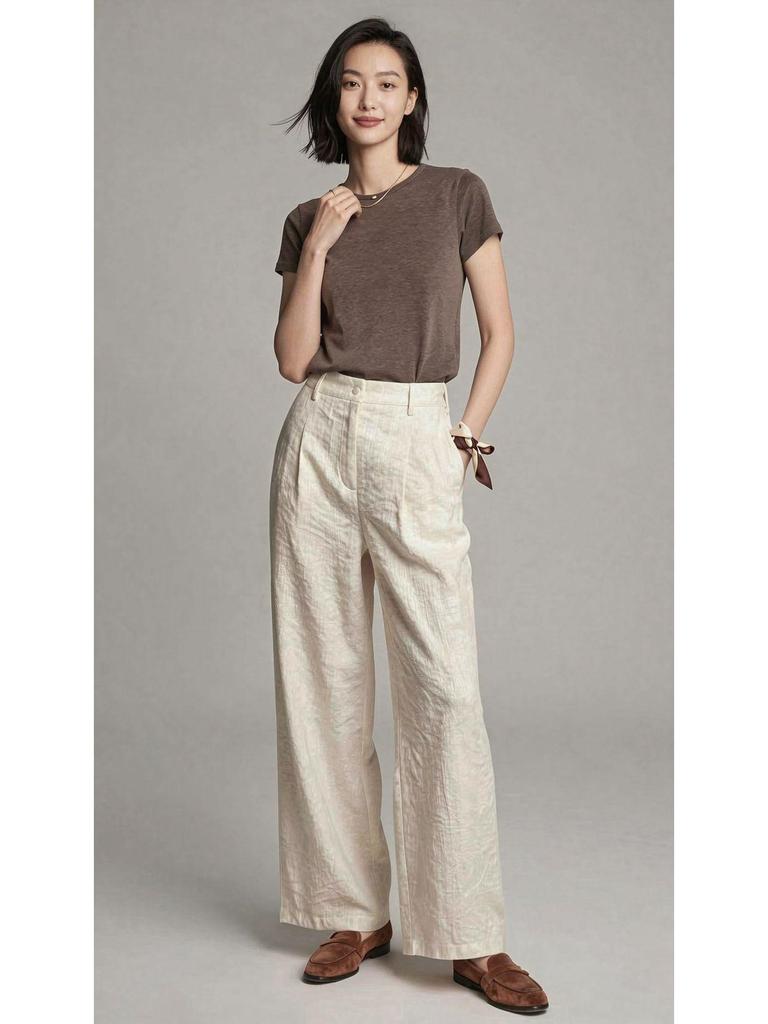 2026 Hangzhou Silk Lyocell Short Sleeve Women's Close-Fitting Round Neck T-shirt